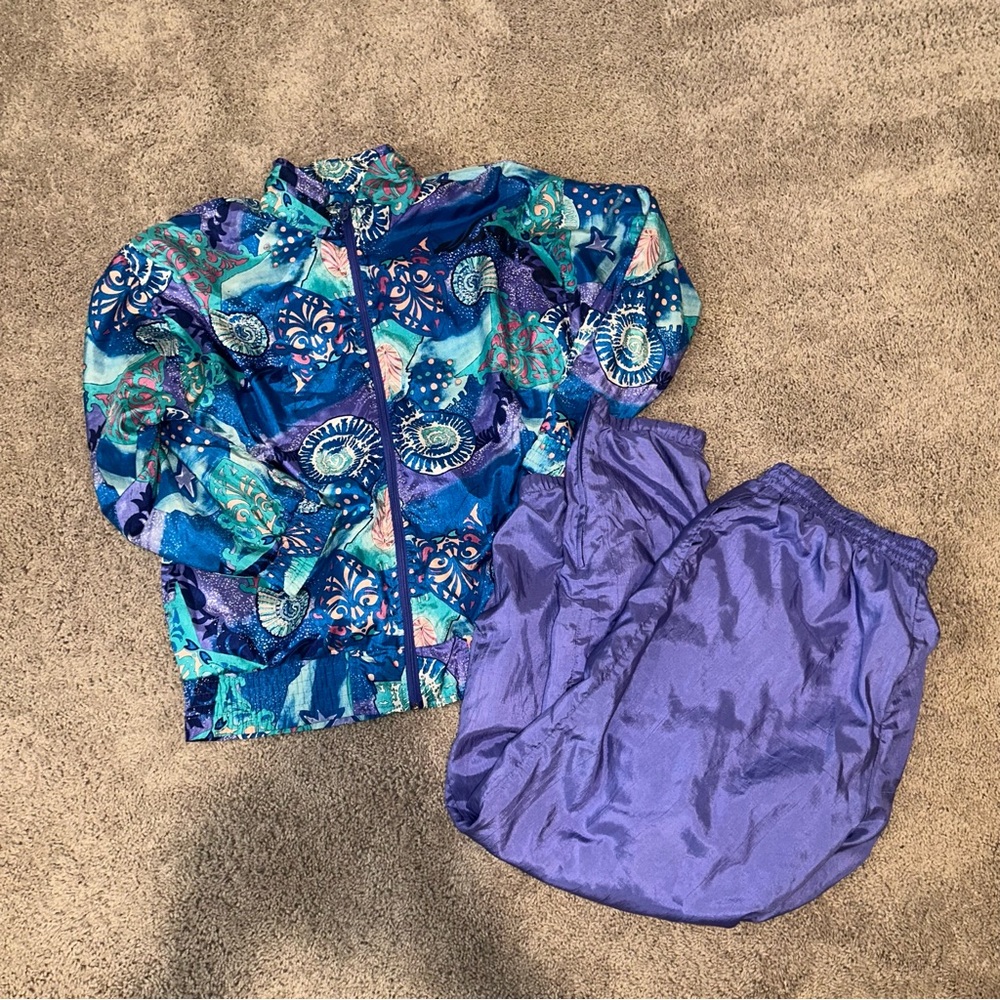 1993 Vintage Tracksuit Jacket & Pant Set Large Lavon by Cheerful Corp Women’s